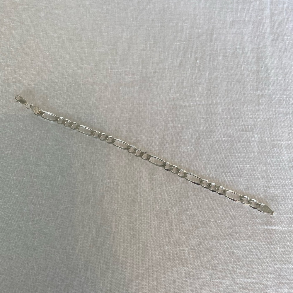 Sterling silver link bracelet